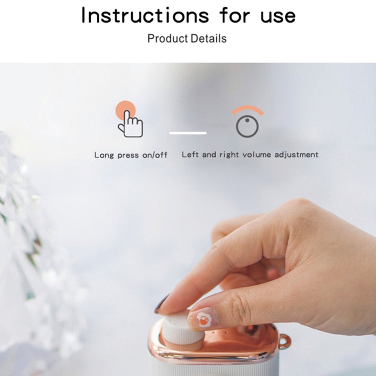 CM-2 3W Camera Shape Mini Single Speaker Bluetooth Speaker with Lanyard(Green)