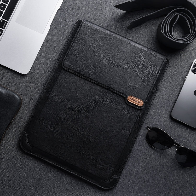 NILLKIN Water Wave Texture Versatile Laptop Sleeve For 14.0 inch and Below(Brown)