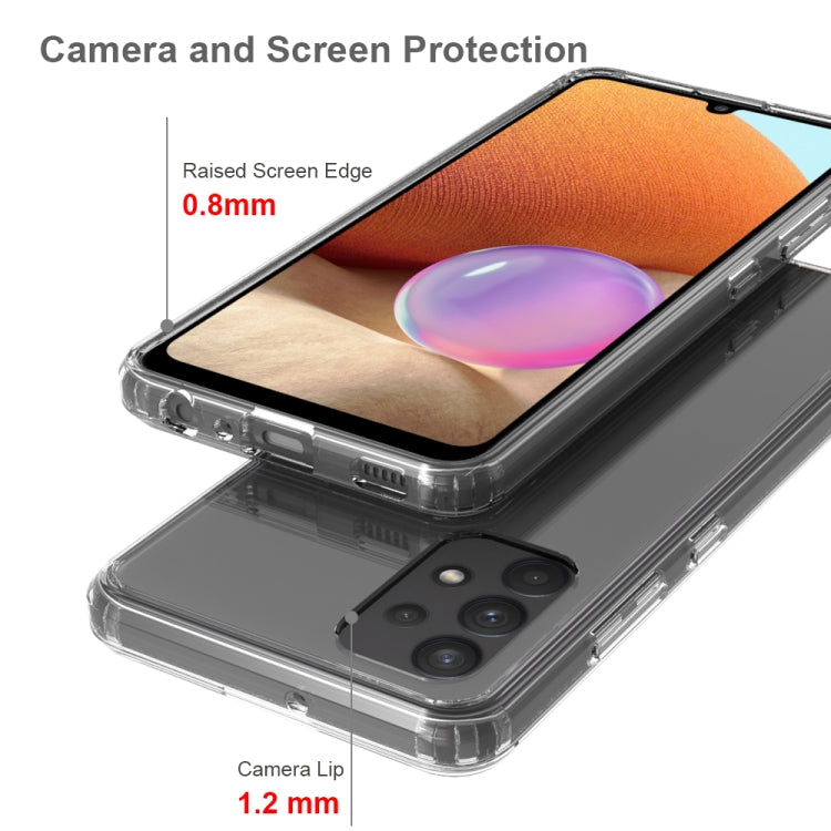 For Samsung Galaxy A32 4G Shockproof Scratchproof TPU + Acrylic Protective Case(Black)