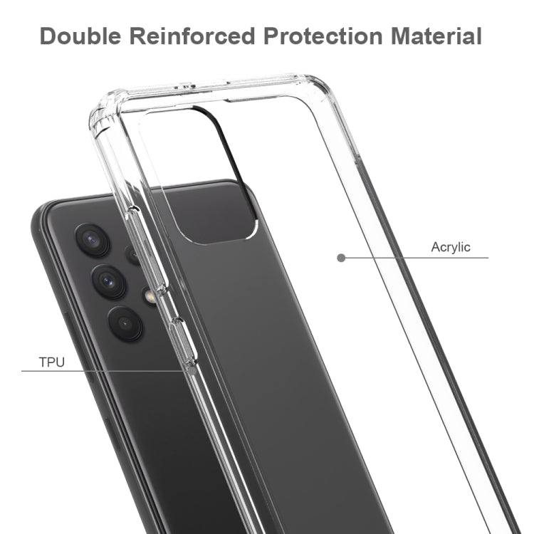 For Samsung Galaxy A32 4G Shockproof Scratchproof TPU + Acrylic Protective Case(Black)