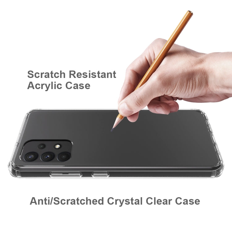 For Samsung Galaxy A32 4G Shockproof Scratchproof TPU + Acrylic Protective Case(Black)