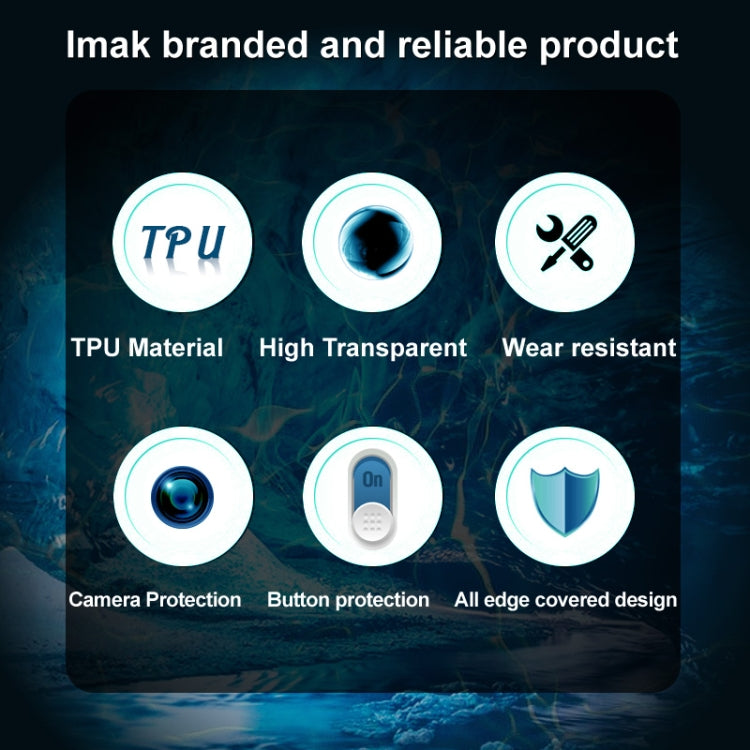 For Xiaomi Black Shark 4 / 4 Pro IMAK UX-5 Series Transparent Shockproof TPU Protective Case