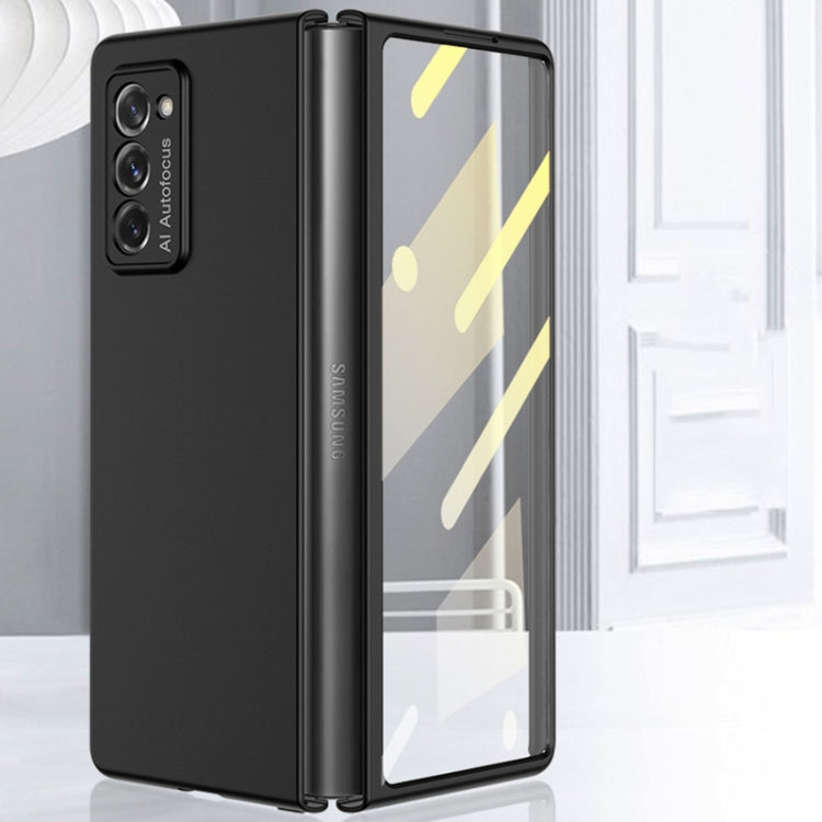 For Samsung Galaxy Z Fold2 5G GKK Ultra-thin Full Coverage Protective Case + Screen Protector(Black)