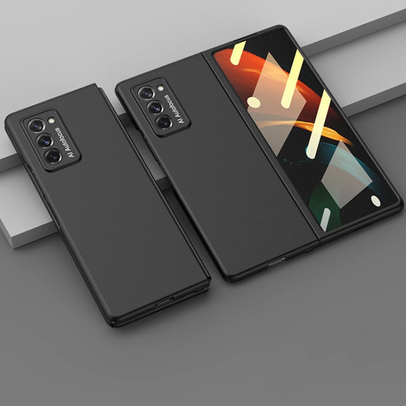 For Samsung Galaxy Z Fold2 5G GKK Ultra-thin Full Coverage Protective Case + Screen Protector(Black)