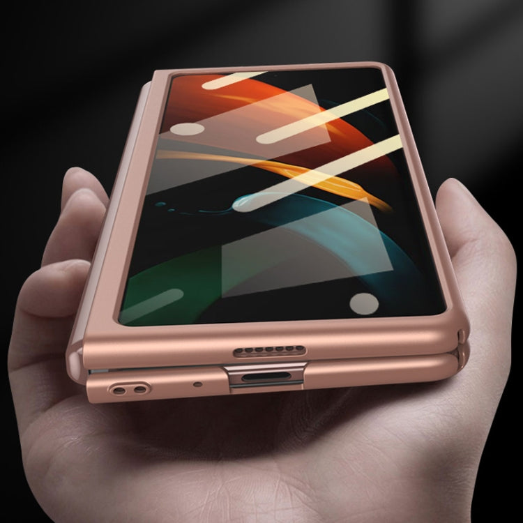 For Samsung Galaxy Z Fold2 5G GKK Ultra-thin Full Coverage Protective Case + Screen Protector(Black)