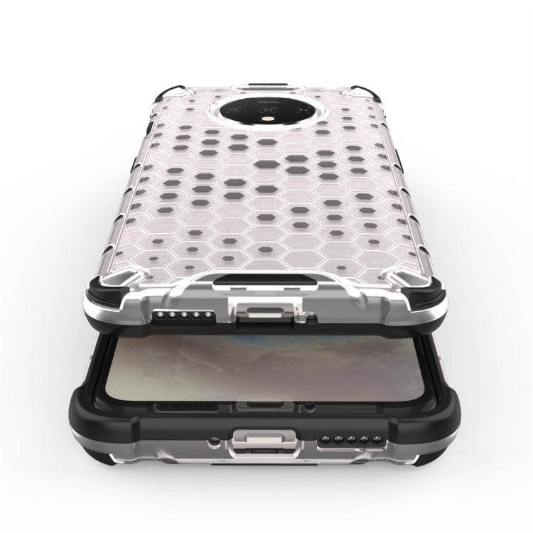 For OnePlus 7T Shockproof Honeycomb PC + TPU Case(Black)