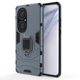 For Huawei P50 Pro PC + TPU Shockproof Protective Case with Magnetic Ring Holder(Navy Blue) - free shipping - PMC TechLife - Order now!