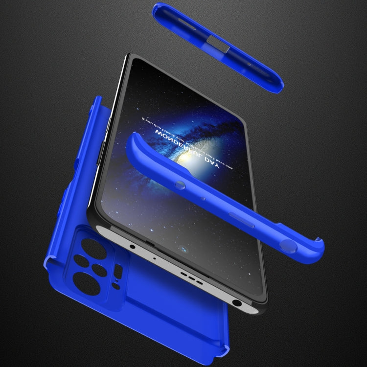 For Xiaomi Redmi Note 10 Pro / Note 10 Pro Max GKK Three Stage Splicing Full Coverage PC Protective Case(Blue)