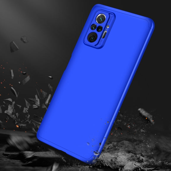 For Xiaomi Redmi Note 10 Pro / Note 10 Pro Max GKK Three Stage Splicing Full Coverage PC Protective Case(Blue)
