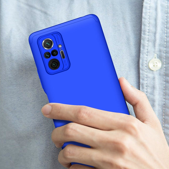 For Xiaomi Redmi Note 10 Pro / Note 10 Pro Max GKK Three Stage Splicing Full Coverage PC Protective Case(Blue)