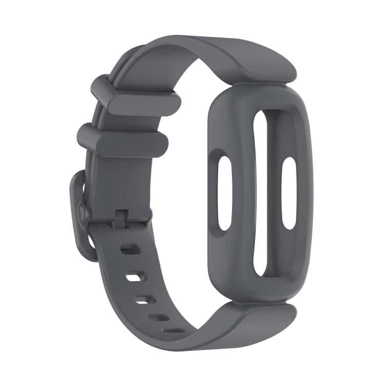 For Fitbit Inspire 2 Silicone Watch Band(Dark Grey)