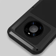 For Huawei Mate 40 Pro LOVE MEI Metal Shockproof Water-resistant Dustproof Protective Case without Glass(Black)