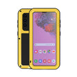 For Samsung Galaxy S21 5G LOVE MEI Metal Shockproof Waterproof Dustproof Protective Case with Glass(Yellow) - free shipping - PMC TechLife - Order now!
