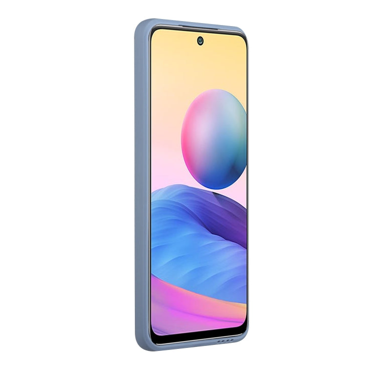 For Xiaomi Redmi Note 10 Pro Card Slot Design Shockproof TPU Protective Case(Gray)
