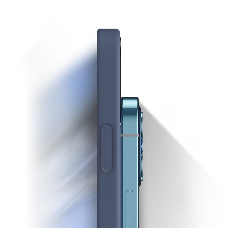 For Honor 10 Solid Color Imitation Liquid Silicone Straight Edge Dropproof Full Coverage Protective Case(Blue)