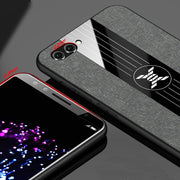 For Huawei nova 2s XINLI Stitching Cloth Textue Shockproof TPU Protective Case with Ring Holder(Black)