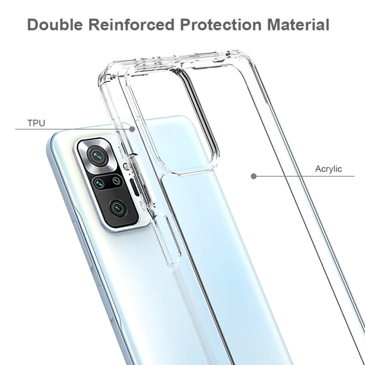 For Xiaomi Redmi Note 10 Pro Shockproof Scratchproof TPU + Acrylic Protective Case(Transparent)