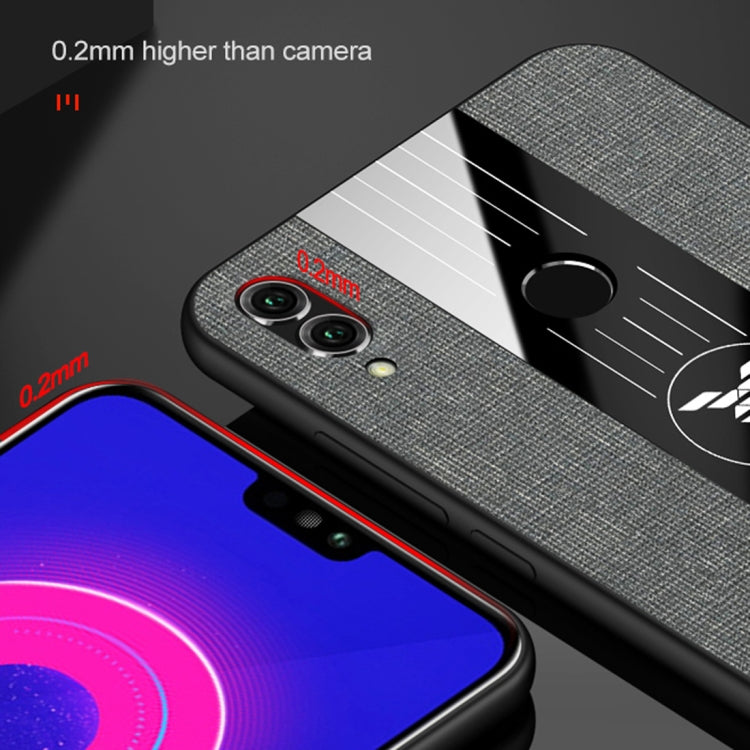 For Huawei Honor Play XINLI Stitching Cloth Textue Shockproof TPU Protective Case(Red)