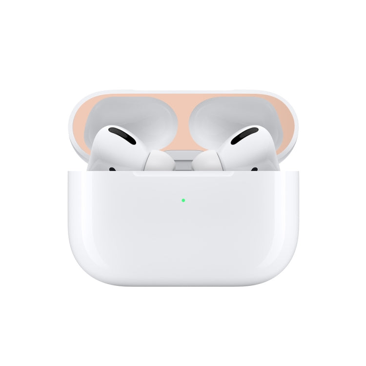 For Apple AirPods Pro Wireless Earphone Protective Case Metal Protective Sticker(Purple)