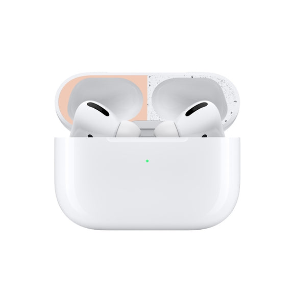 For Apple AirPods Pro Wireless Earphone Protective Case Metal Protective Sticker(Flesh Color)