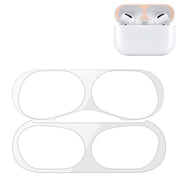 For Apple AirPods Pro Wireless Earphone Protective Case Metal Protective Sticker(Silver)