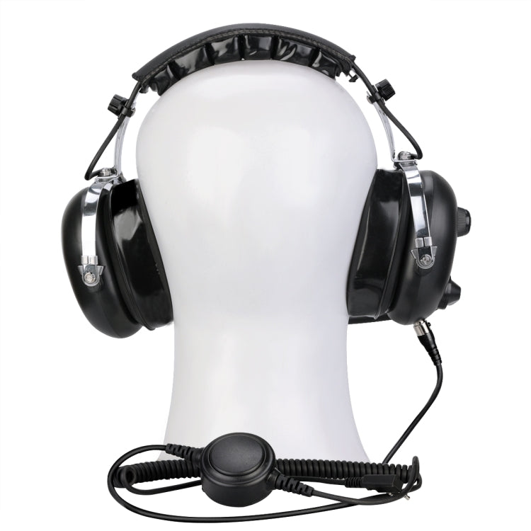 RETEVIS EH070K 2 Pin Adjustable Volume Binaural Noise Reduction Headphone Microphone