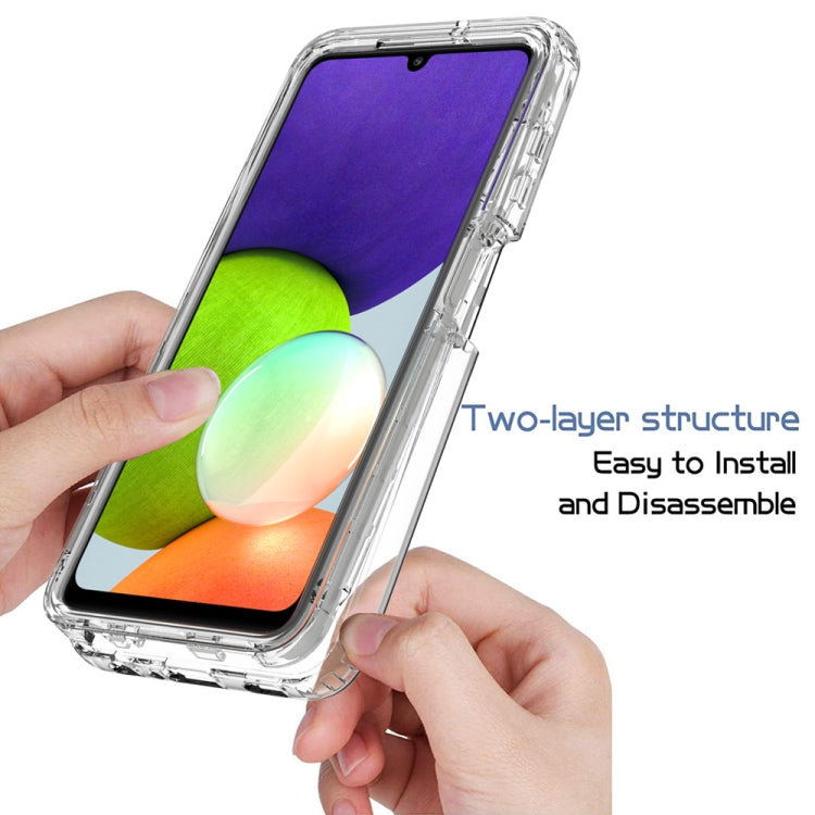 For Samsung Galaxy A22 4G Shockproof Highly Transparent PC+TPU Protective Case