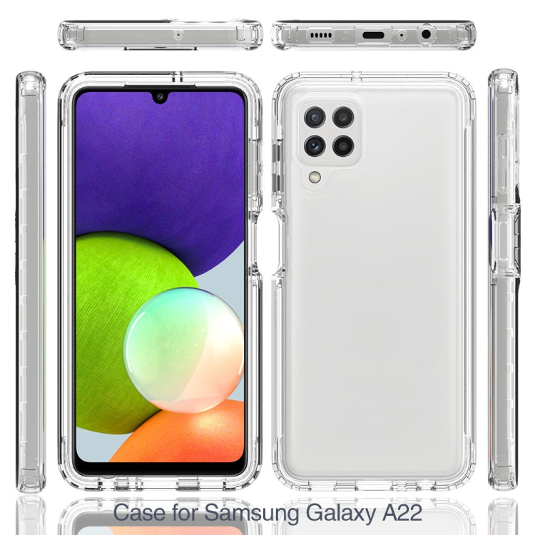 For Samsung Galaxy A22 4G Shockproof Highly Transparent PC+TPU Protective Case