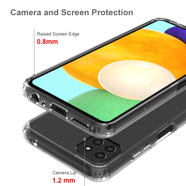 For Samsung Galaxy A22 5G Shockproof Scratchproof TPU + Acrylic Protective Case(Transparent)