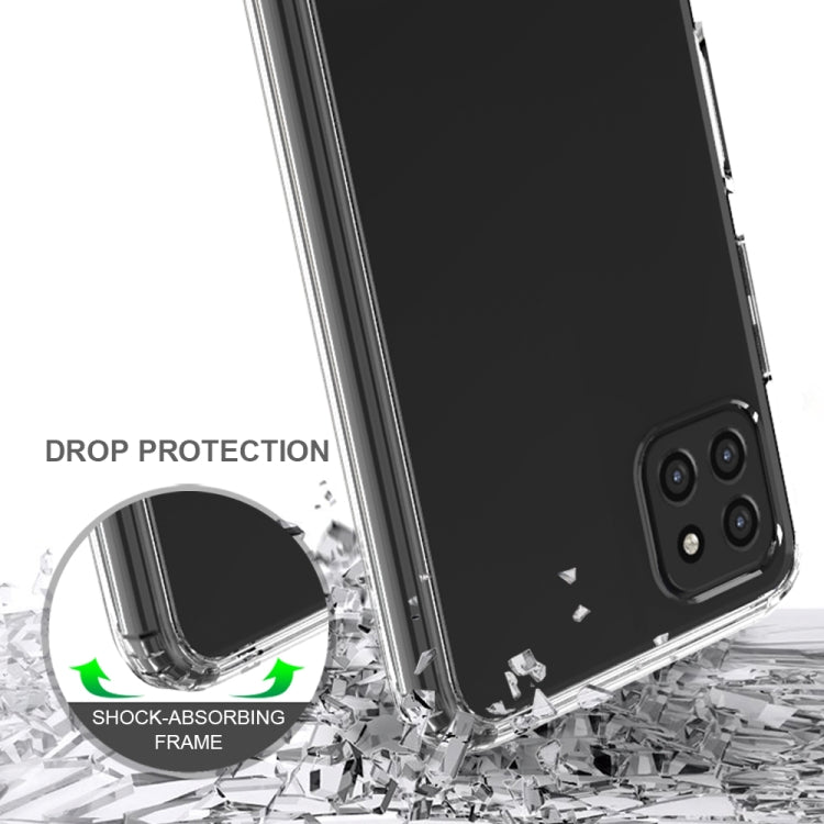 For Samsung Galaxy A22 5G Shockproof Scratchproof TPU + Acrylic Protective Case(Transparent)