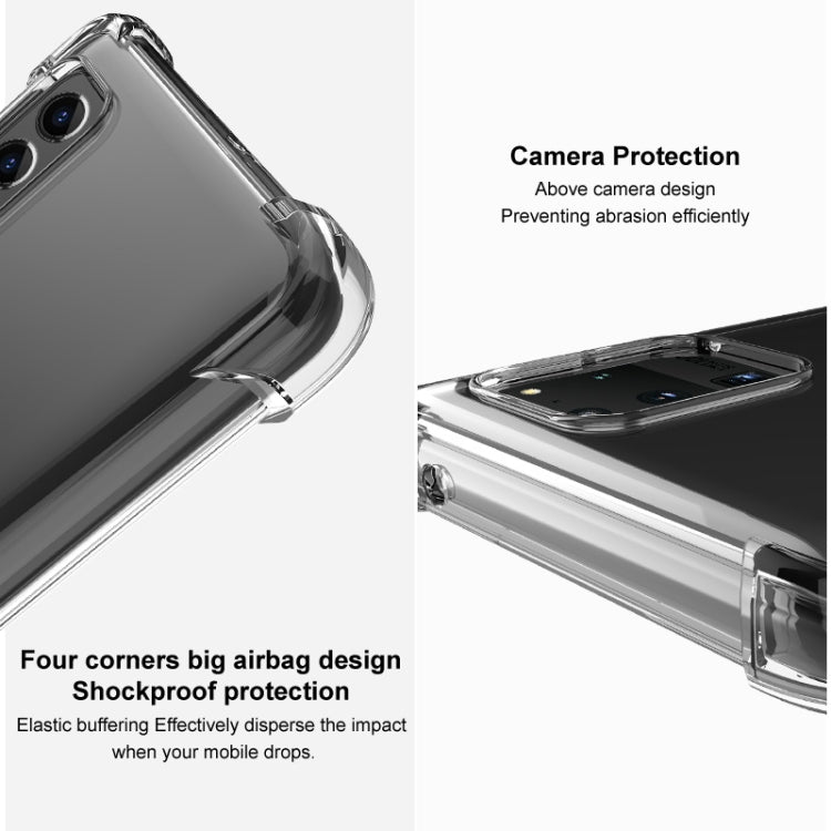 For Google Pixel 6 IMAK All-inclusive Shockproof Airbag TPU Case with Screen Protector(Transparent)