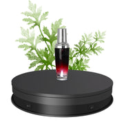 20cm Electric Rotating Turntable Display Stand LED Light Video Shooting Props Turntable, Power Plug:220V UK Plug(Black)