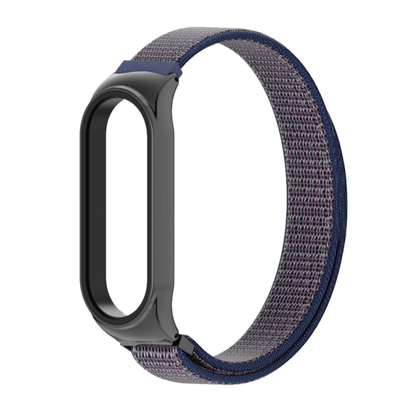 For Xiaomi Mi Band 6 / 5 / 4 / 3 Mijobs CS Breathable Nylon Watch Band(Midnight Blue)