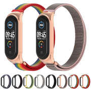For Xiaomi Mi Band 6 / 5 / 4 / 3 Mijobs CS Breathable Nylon Watch Band(Midnight Blue)