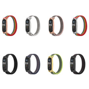 For Xiaomi Mi Band 6 / 5 / 4 / 3 Mijobs GT Nylon Loop Watch Band(Seashell Silver) - Watch Bands by MIJOBS
