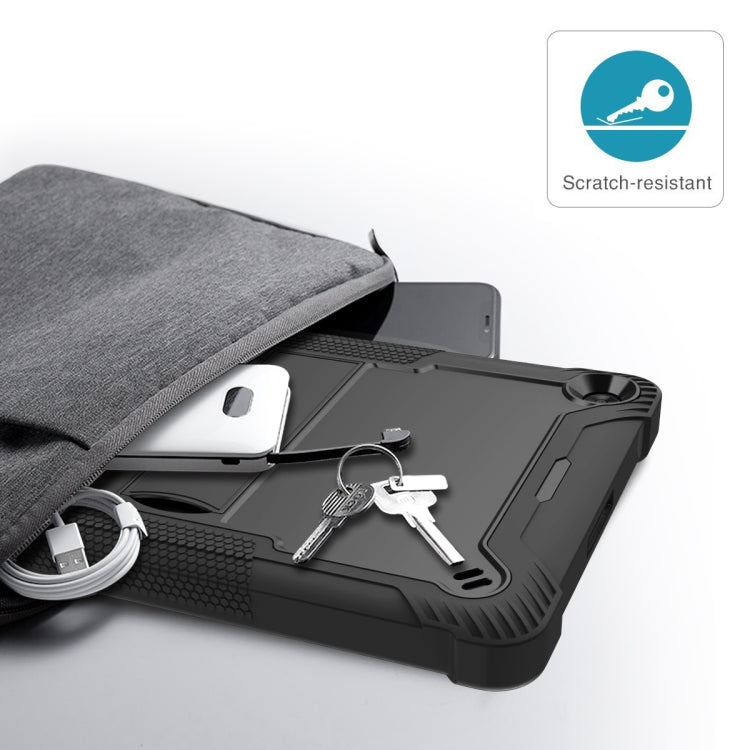 For Huawei MatePad T 10s / 10 Silicone + PC Shockproof Protective Case with Holder(Black)