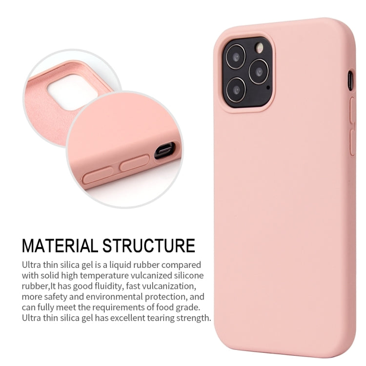 For iPhone 13 Solid Color Liquid Silicone Shockproof Protective Case(Light Purple)