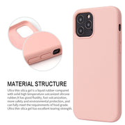 For iPhone 13 Solid Color Liquid Silicone Shockproof Protective Case(Light Purple)