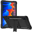 For Samsung Galaxy Tab S8 / Galaxy Tab S7 Silicone + PC Shockproof Protective Case with Holder(Black) - free shipping - PMC TechLife - Order now!