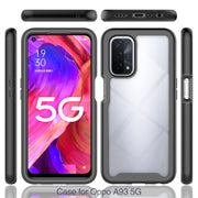 For OPPO A54 5G / A74 5G Starry Sky Solid Color Series Shockproof PC + TPU Case(Black)