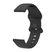 20mm For Amazfit GTS4 / GTS4 mini / GTS3 Universal Inner Back Buckle Perforation Silicone Watch Band(Black) - Watch Bands by MIJOBS