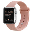 Silicone Watch Band For Apple Watch Series 9&8&7 41mm / SE 3&SE 2&6&SE&5&4 40mm / 3&2&1 38mm(Retro Rose)