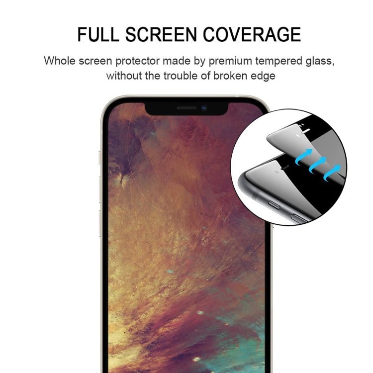 For iPhone 13 Pro Max Full Glue Full Screen Tempered Glass Film