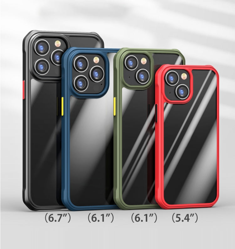 For iPhone 13 Pro Max Dawn Series Airbag Shockproof TPU+PC Case (Red)