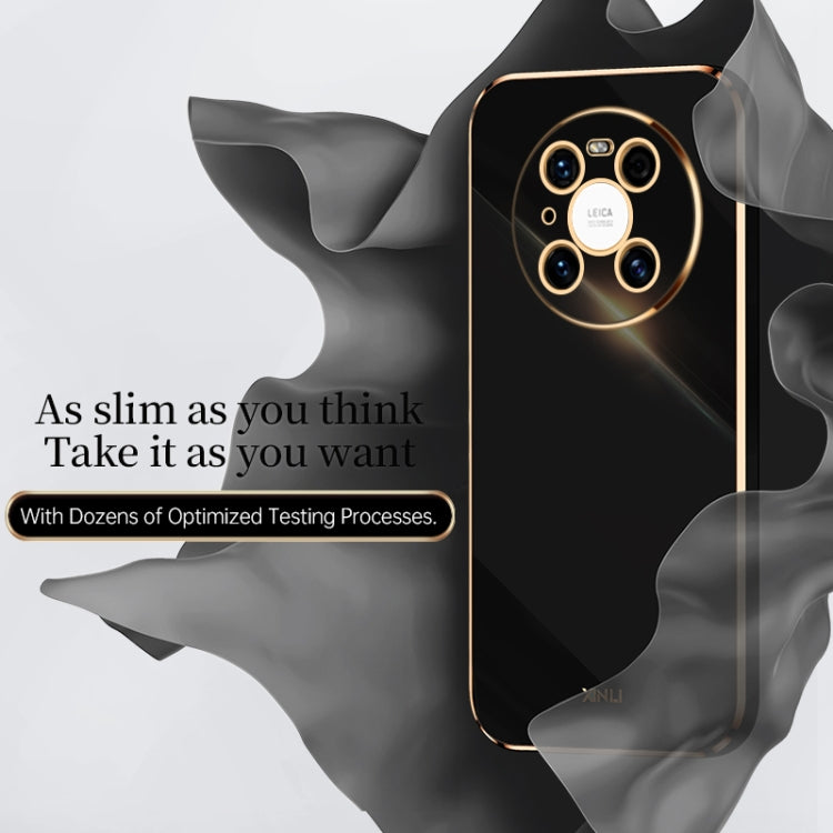 For Huawei Mate 40 Pro XINLI Straight Edge 6D Electroplate TPU Phone Case(Celestial Blue)