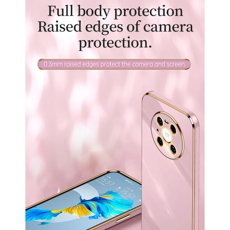 For Huawei Mate 40 Pro XINLI Straight Edge 6D Electroplate TPU Phone Case(Celestial Blue)