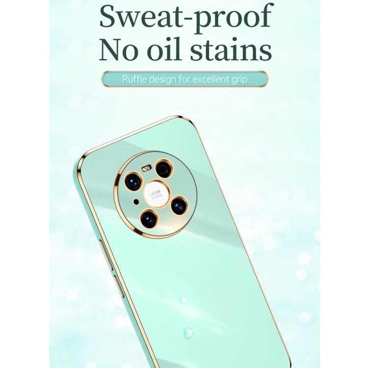 For Huawei Mate 40 Pro XINLI Straight Edge 6D Electroplate TPU Phone Case(Celestial Blue)