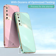 For Huawei nova 7 5G XINLI Straight Edge 6D Electroplate TPU Phone Case(Celestial Blue)