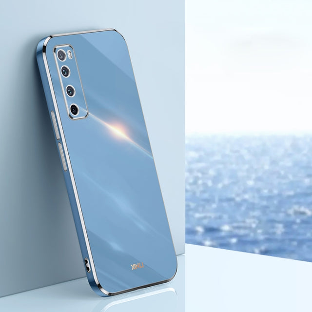 For Huawei nova 7 5G XINLI Straight Edge 6D Electroplate TPU Phone Case(Celestial Blue)