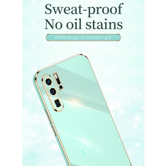 For Huawei P30 Pro XINLI Straight Edge 6D Electroplate TPU Phone Case(Mint Green)